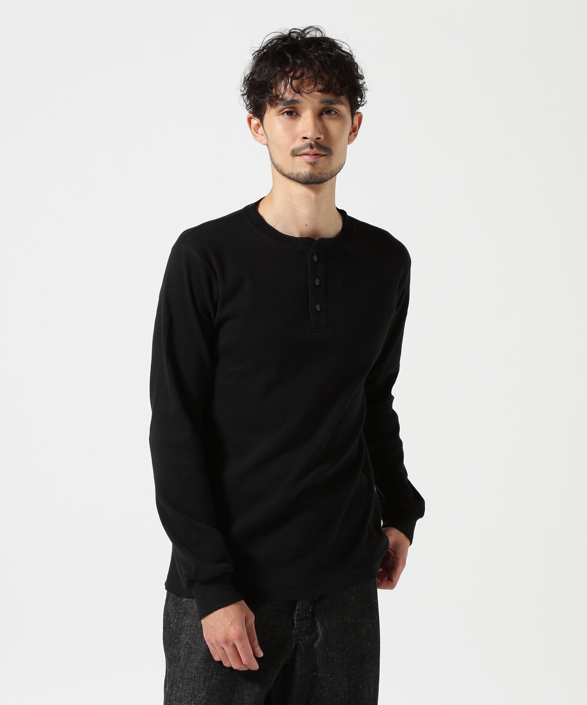 Schott 2PACK LS HENLEY NECK T-SHIRT/2パック ヘンリーネック ロンT ショット トップス カットソー・Tシャツ ホワイト ブラック【送料無料】