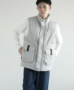 【SALE/20%OFF】aimoha MENS aimoha men Explorer Vest アイモハ トップス ベスト・ジレ ブラック グリーン グレー