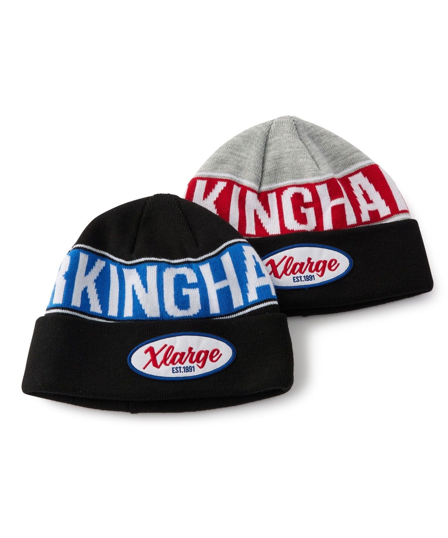 【SALE／40%OFF】XLARGE HARDLY WORKING CUFF BEANIE エクストララージ 帽子 その他の帽子 グレー ブラック