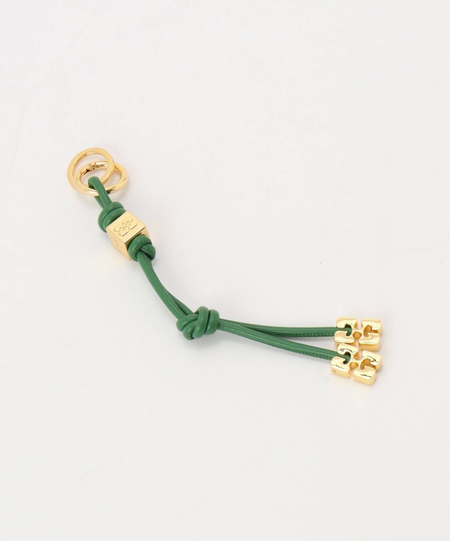 U by SPICK&SPAN GANNI/ガニー Ganni Bou Keyring ユーバイスピックアンドスパン 財布・ポーチ・ケース その他の財布・ポーチ・ケース グリーン ピンク【送料無料】