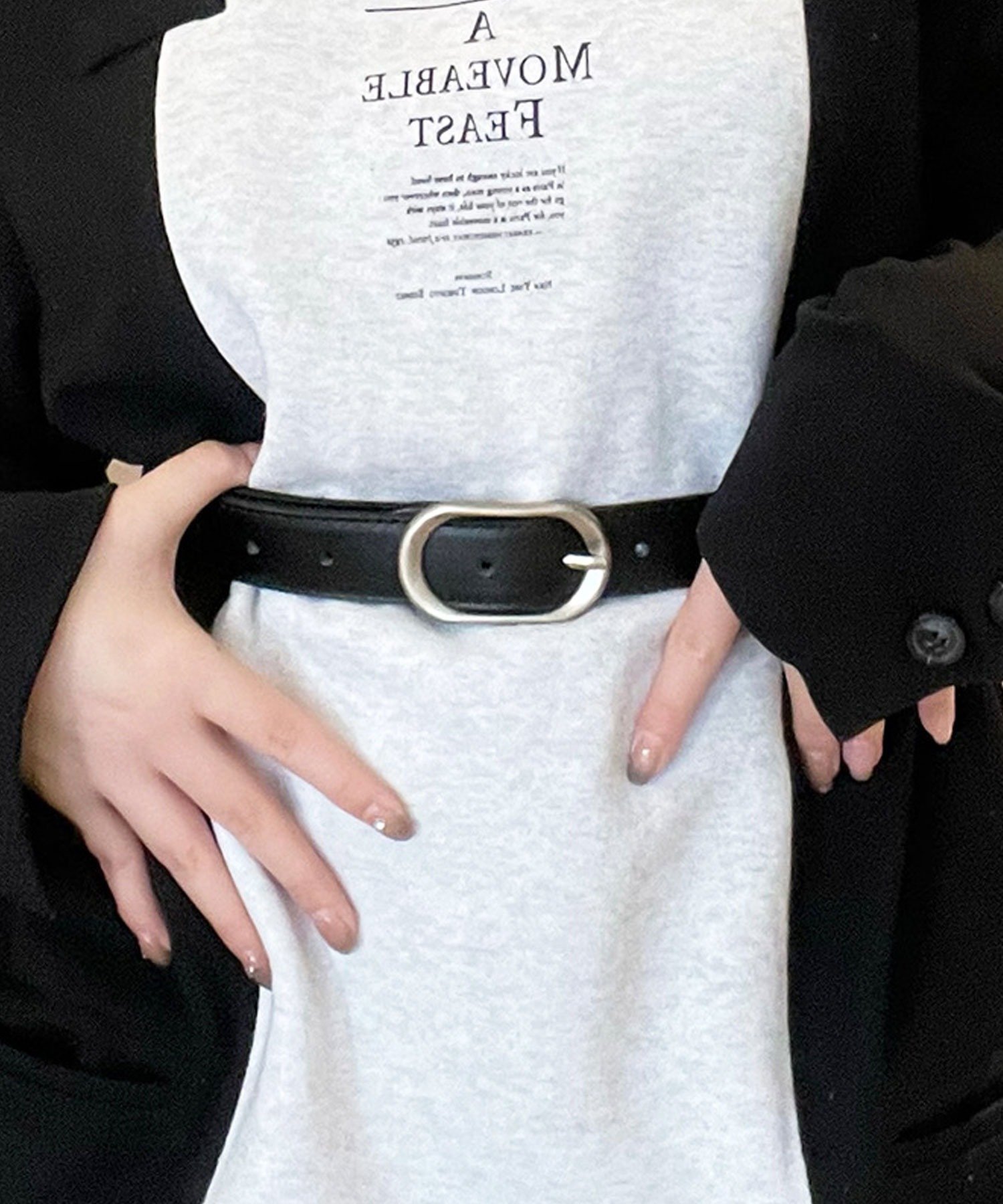 【SALE／40%OFF】florist 【S・M/2サイズ展開】 アソート ブラックフレームバックル ベルト フローリス..