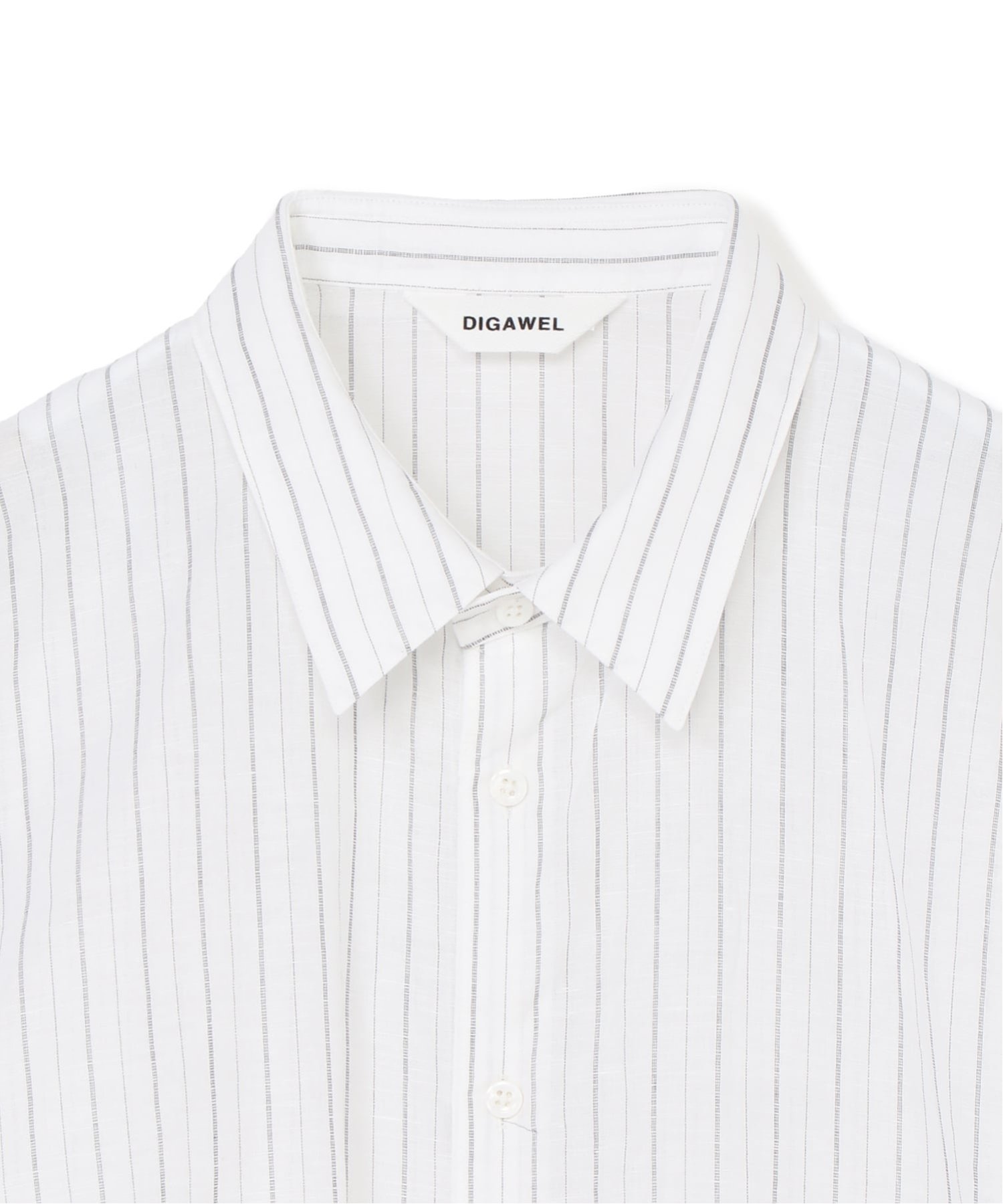 DIGAWEL Oversized stripe shirt ディガウェル トップス シャツ・ブラウス ホワイト
