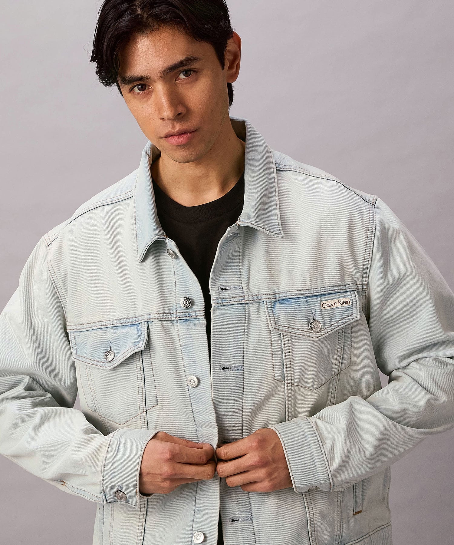 Calvin Klein Jeans (M)【公式ショップ】 カルバンクライン デニムジャケット Calvin Klein Jeans 4LF759G カルバン・クライン ジャケット・アウター デニムジャケット ブルー【送料無料】