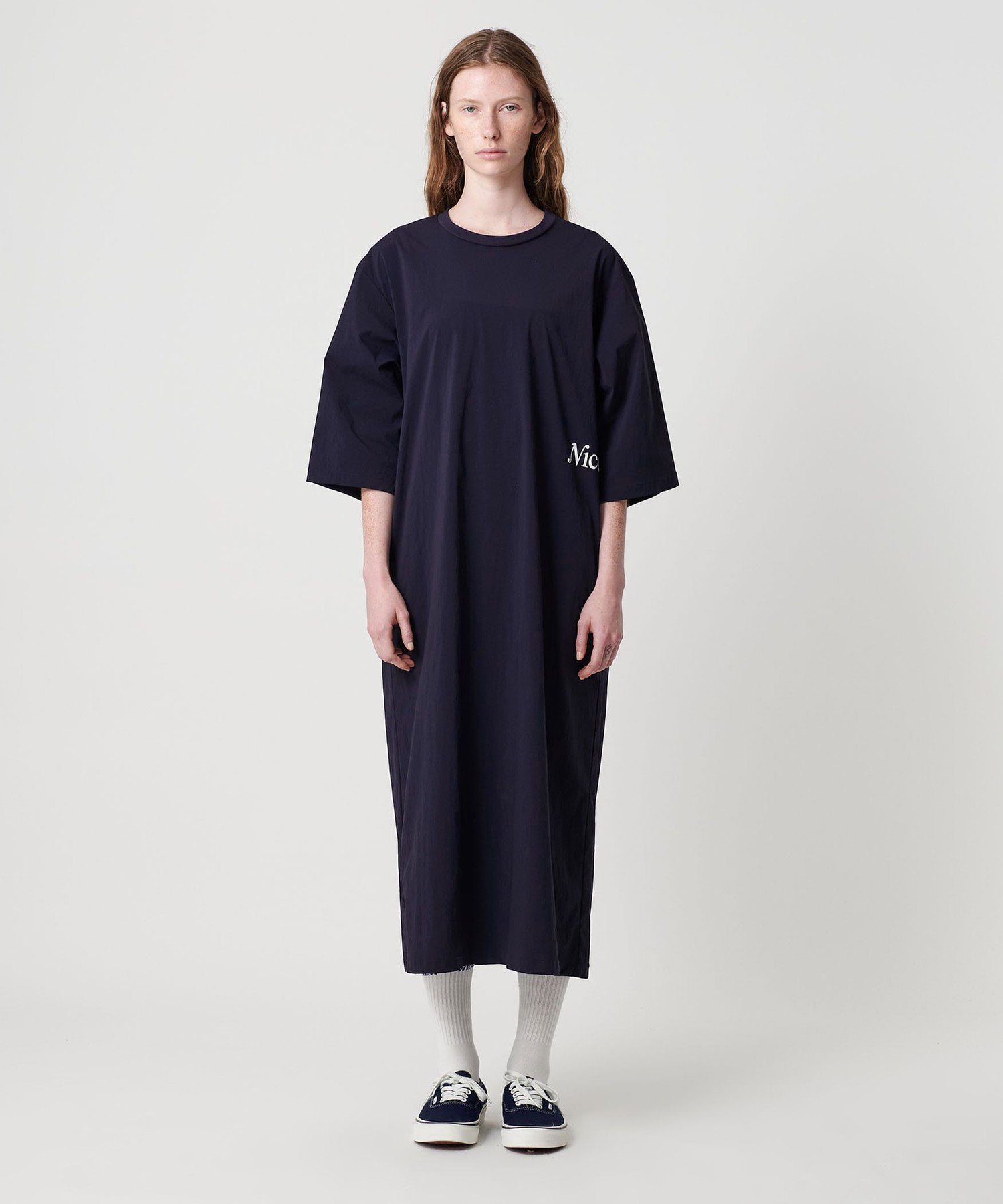 【SALE／40%OFF】NICE WEATHER ＜NICE WEATHER＞ナイロンブレンド ワンピース ユナイテッドアローズ アウトレット ワンピース・ドレス ワンピース ネイビー ブラック【送料無料】 stylife-15718317 Rakuten Fashion サンプル画像3