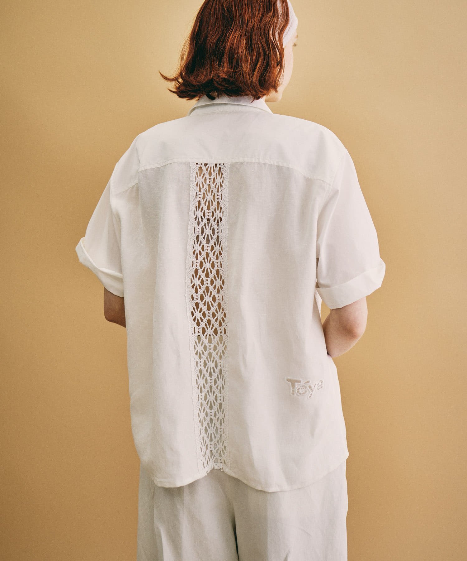 URBAN RESEARCH Teya LACE PANEL SHIRTS アーバンリサーチ トップス シャツ・ブラウス ホワイト【送料無料】