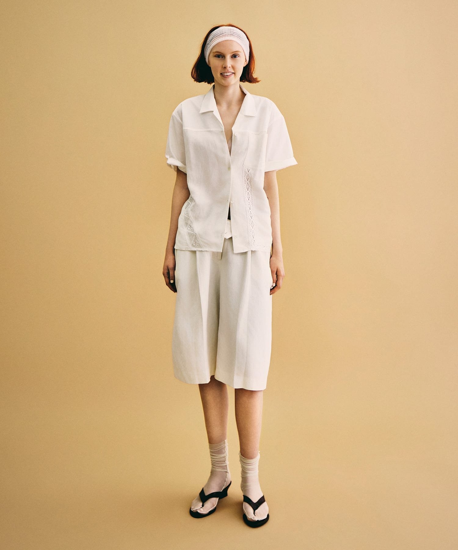 Teya LACE PANEL SHIRTS アーバンリサーチ トップス シャツ・ブラウス ホワイト