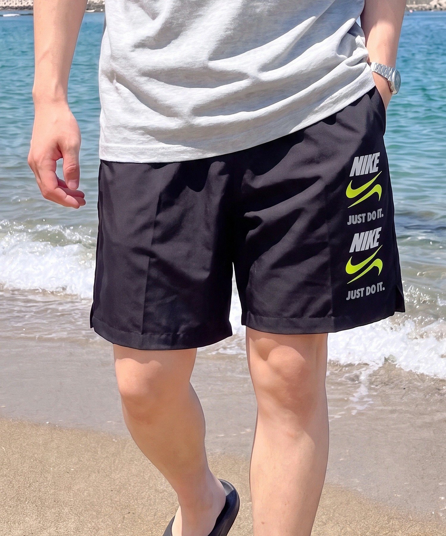 NIKE/ナイキ ブレイカースタック7ボレーショーツ 水陸両用 カセットチャート パンツ その他のパンツ ブラック ネイビー