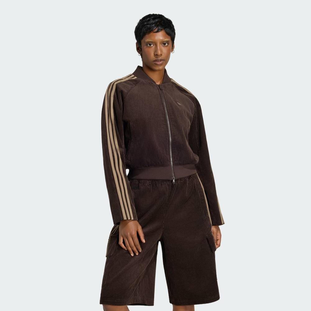 adidas 【公式】アディダス adidas 返品可 コーデュロイ SST トラックトップ アディダス トップス その他のトップス ブラウン【送料無料】
