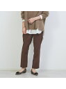 【SALE/40%OFF】Rouge vif la cle センタープレスパンツ ルージュ・ヴィフ ラクレ パンツ その他のパンツ パープル ブラウン【送料無料】