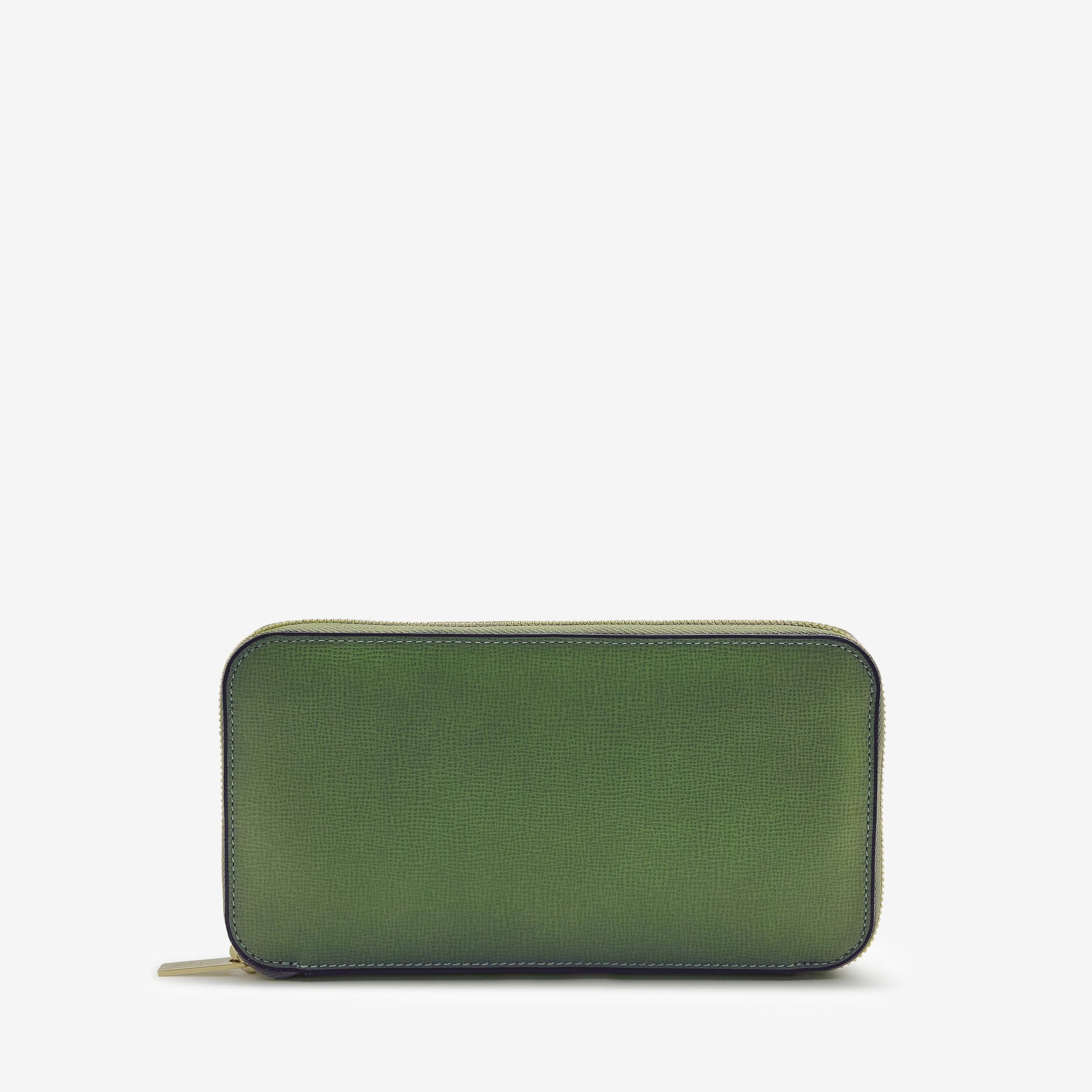 Valextra ラウンドジップ 12カード ヴァレクストラ 財布・ポーチ・ケース 財布 グリーン【送料無料】のサムネイル