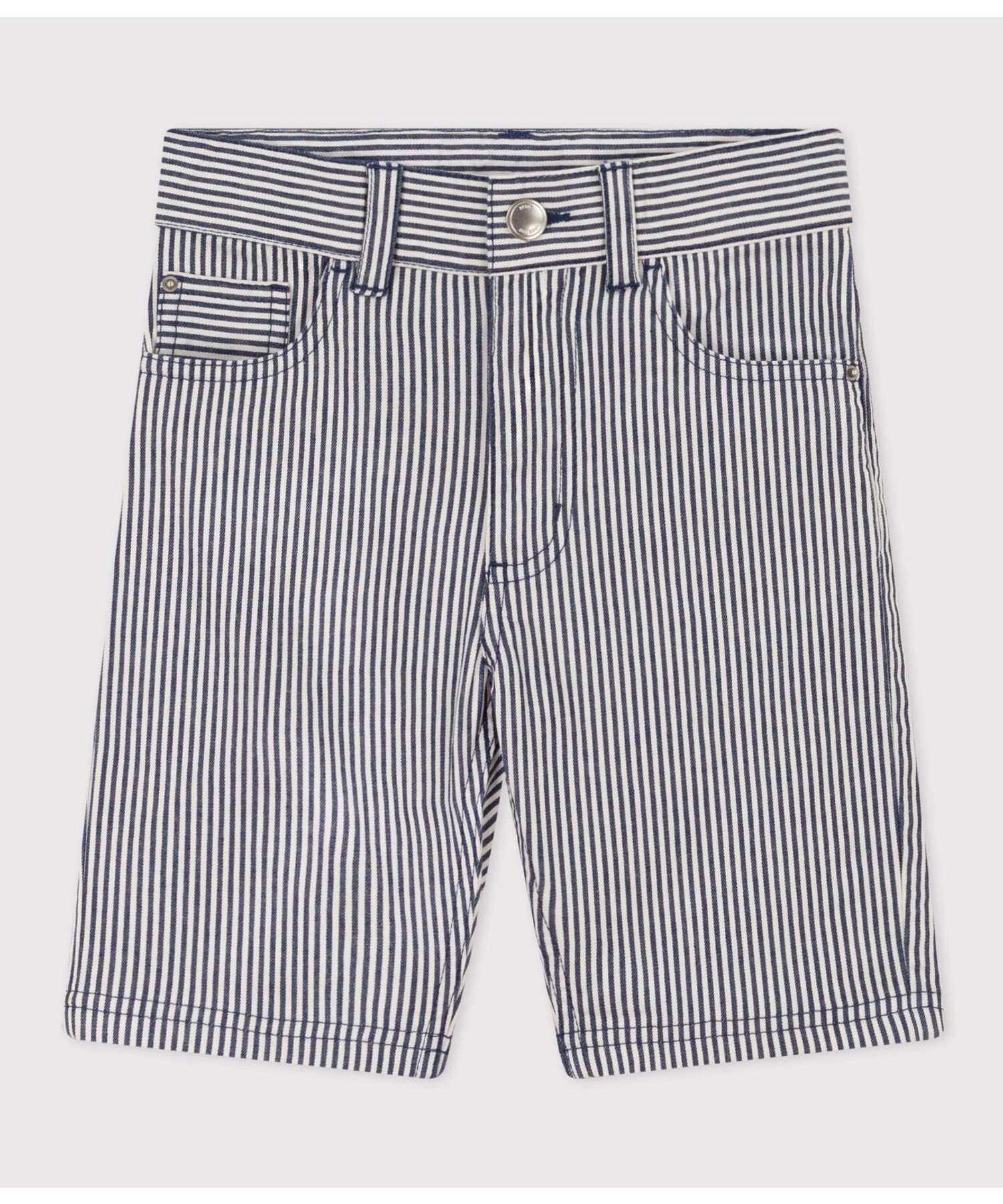 【SALE／40%OFF】PETIT BATEAU ヒッコリーバミューダパンツ プチバトー パンツ その他のパンツ【送料無料】