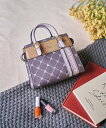 【SALE/20%OFF】& chouette モノグラム スポーティーラインミニバッグ アンドシュエット バッグ ハンドバッグ レッド グレー【送料無料】