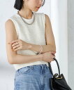 【SALE/40%OFF】SHIPS WOMEN <手洗い可能>バック ジップ ツイード ベスト シップス トップス ベスト・ジレ ホワイト ブラック【送料無料...