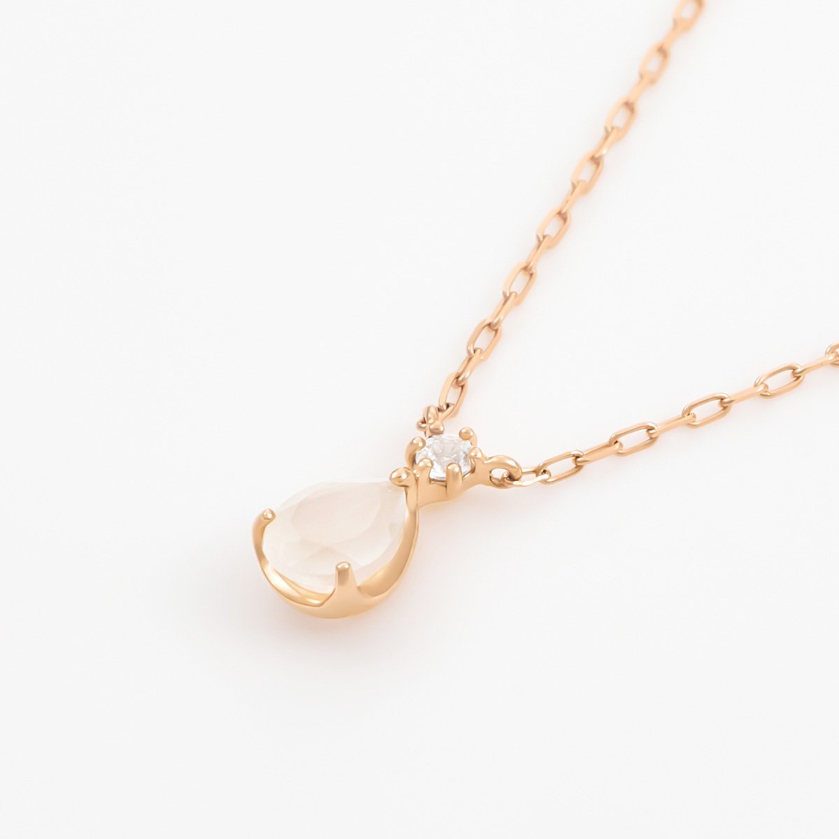 4℃ 【6月誕生石】K10ピンクゴールド ネックレス ヨンドシー アクセサリー・腕時計 ネックレス ゴールド【送料無料】
