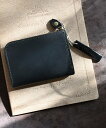 An+u イタリーレザー コンパクトウォレット エディターズ ドロー 財布・ポーチ・ケース 財布 ブラック ブラウン グリーン イエロー【送料無料】