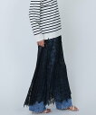 【SALE/20%OFF】1er Arrondissement ラッセルレーススカート プルミエアロンディスモン スカート ロング・マキシスカート ブラック【送...