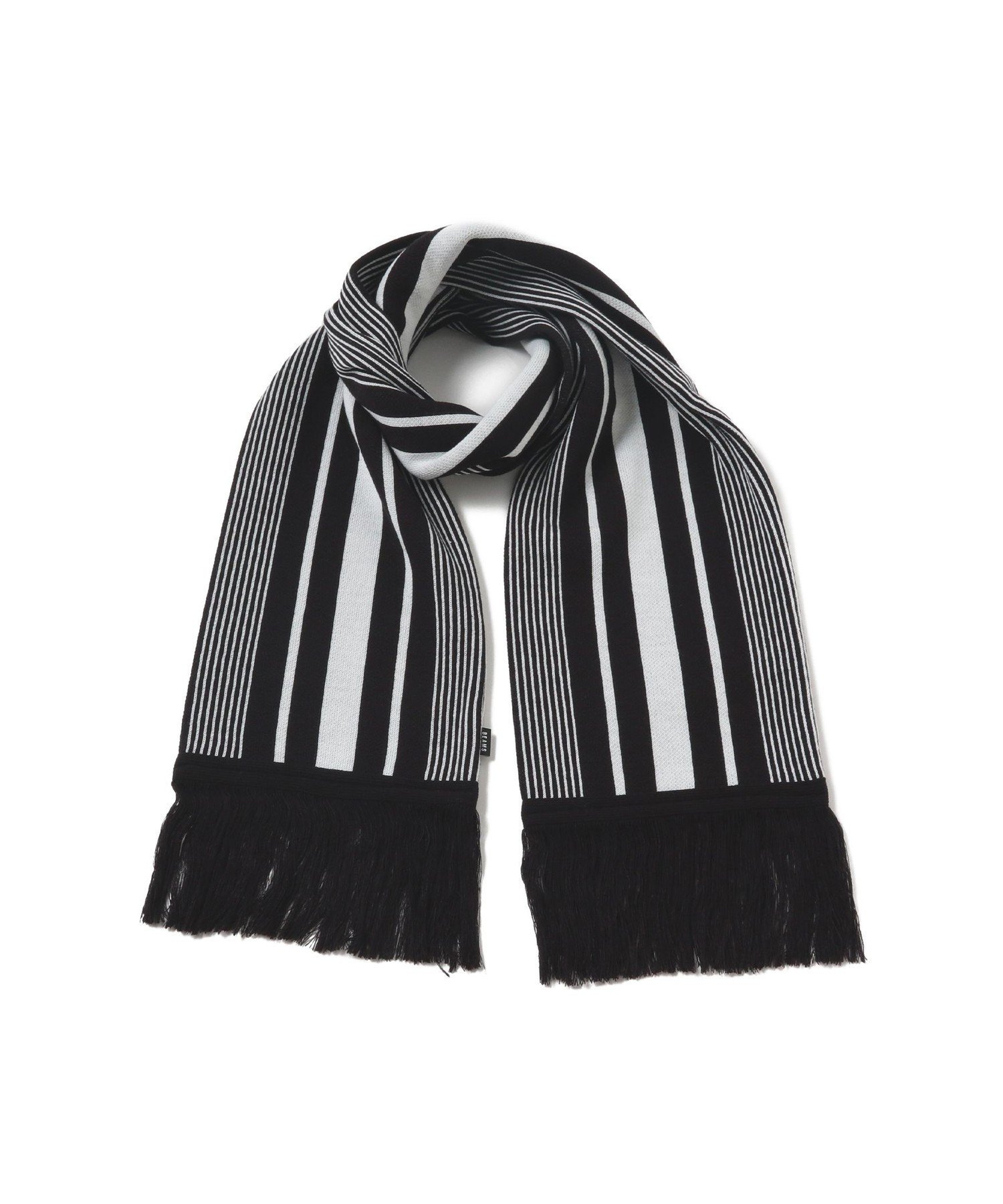 【SALE／50%OFF】BEAMS フットボール マフラー ビームス アウトレット ファッション雑貨 マフラー・ストール・ネックウォーマー ブラック レッド【送料無料】