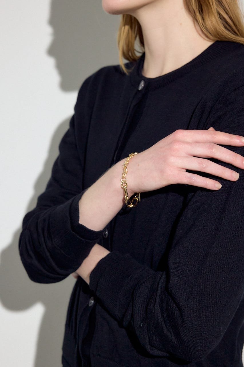 AZUL BY MOUSSY ミックスチェーンブレスレット アズールバイマウジー アクセサリー・腕時計 ブレスレット・バングル