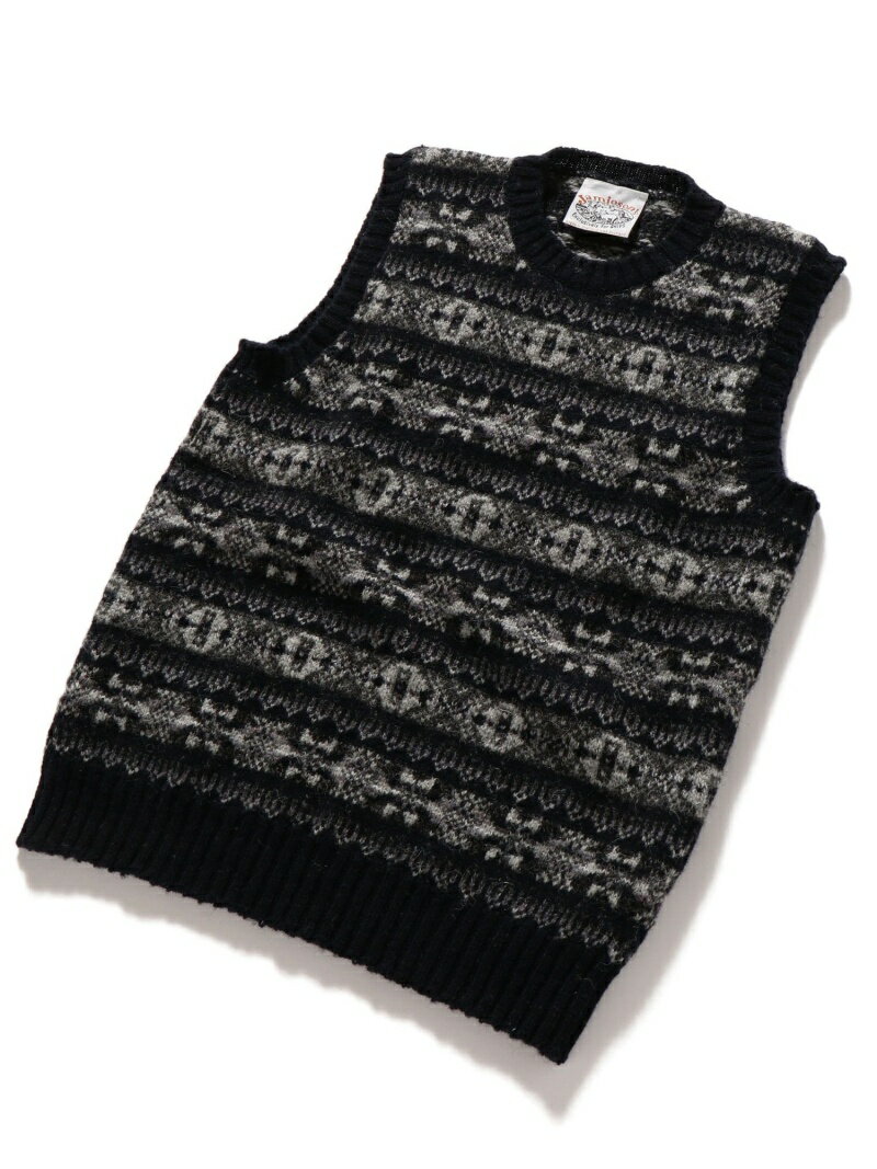 Wool Crewneck Slipover 126-58-0003: Navy