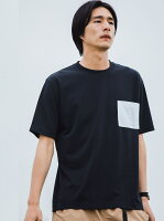 UNITED ARROWS green label relaxing ＜ 機能性 / 吸水速乾 ＞ ★★ ドライ コンビ ポケット クルーネック Tシャツ # ユナイテッドアローズ グリーンレーベルリラクシング カットソー Tシャツ レッド ホワイト ブラック