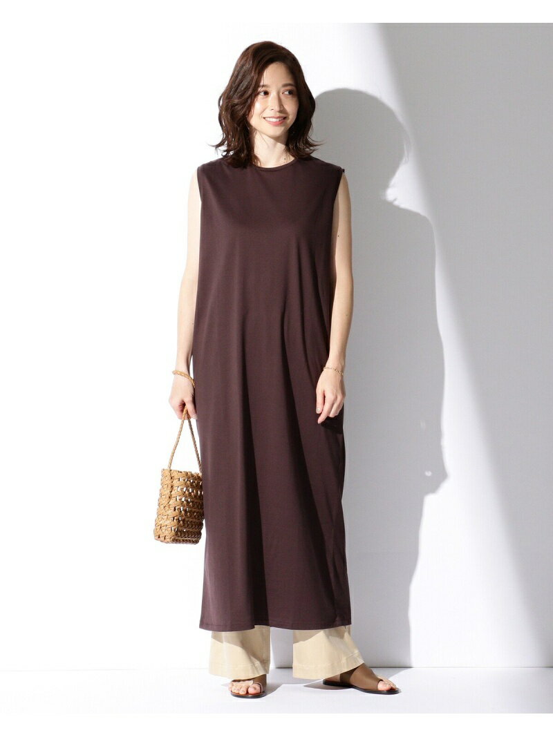 Demi-Luxe BEAMS ATON / スビン ノースリーブドレス デミルクス ビームス ワンピース・ドレス その他のワンピース・ドレス ブルー ネイビー レッド ピンク ブラック ベージュ【送料無料】