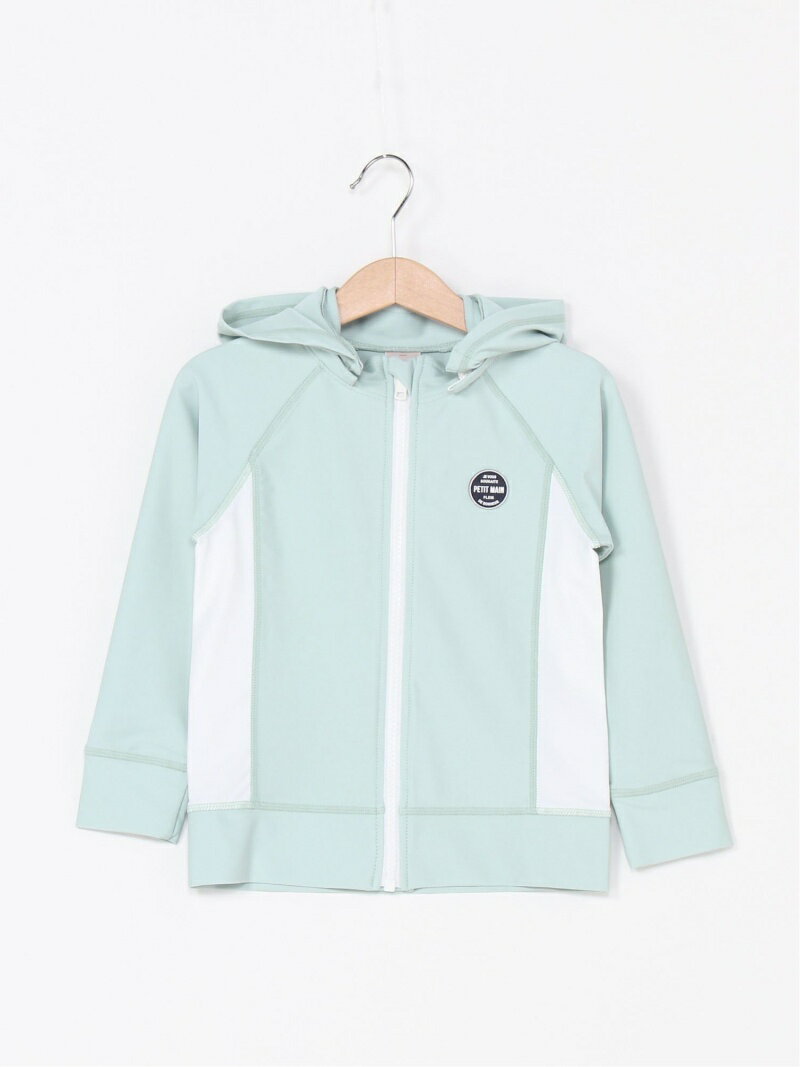 【SALE／20%OFF】petit main パネルラッシュガード ナルミヤオンライン カットソー キッズカットソー ブルー ホワイト ネイビーのサムネイル