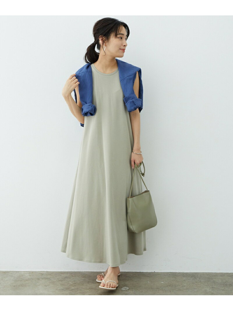 【SALE／60%OFF】SALON adam et rope' バックタックノースリーブワンピース[MEDI Veil]【抗菌・消臭・UVケア】 サロン アダム エ ロペ ワンピース・ドレス その他のワンピース・ドレス パープル ネイビー グレー【送料無料】