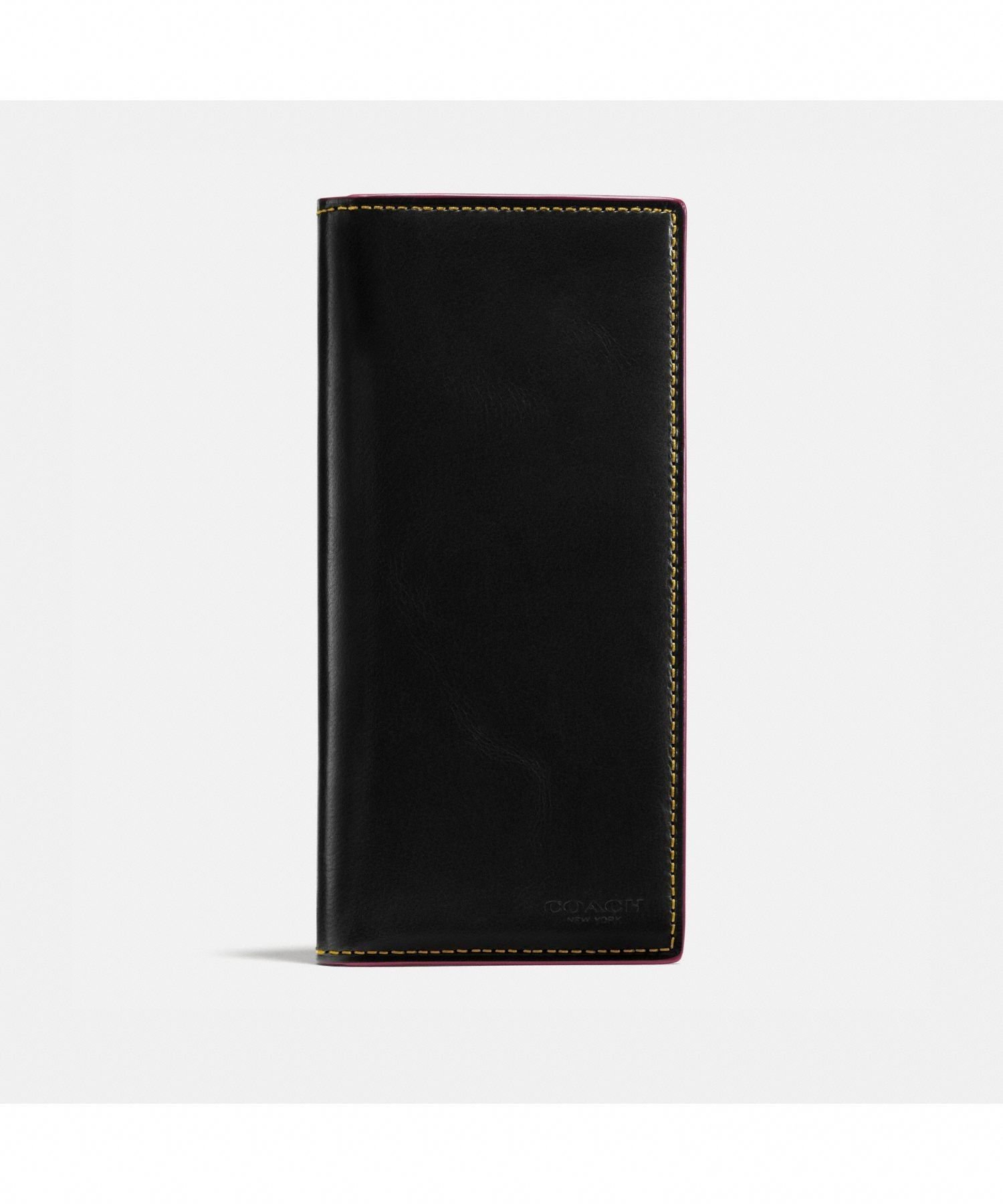 COACH 【公式】ボックスド ブレスト ポケット ウォレット ウォーター バッファロー レザー コーチ 財布・ポーチ・ケース 財布 ブラック【送料無料】