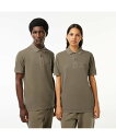 【SALE/40%OFF】LACOSTE オーガニックコットン ミネラルダイ鹿の子地 半袖ポロシャツ ラコステ トップス ポロシャツ グリーン ブルー イエロー...