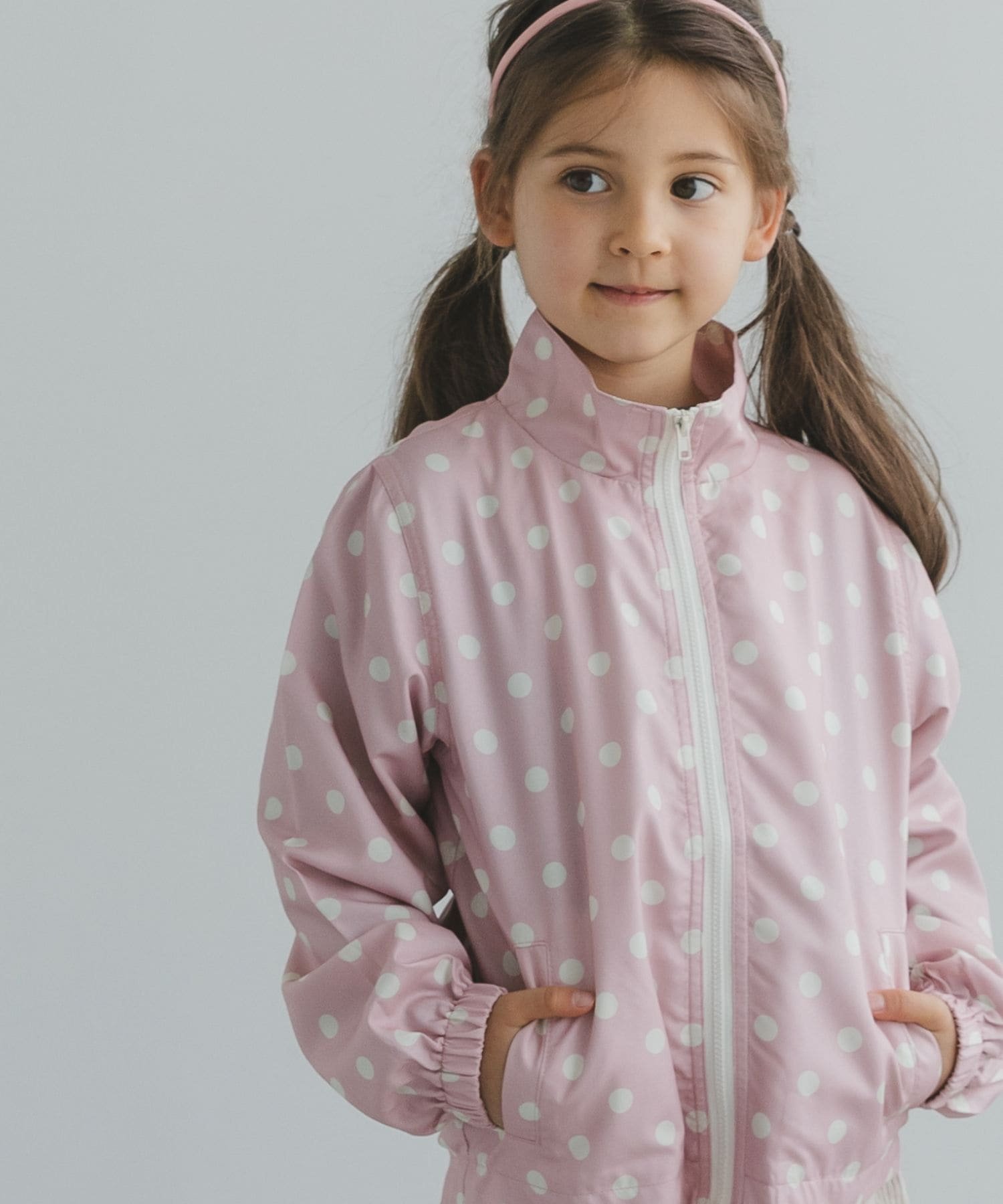 pairmanon バイカラー ナイロン ジャケット ペアマノン ジャケット・アウター ナイロンジャケット グリーン オレンジ イエロー ブラウン ネイビー ピンクのサムネイル