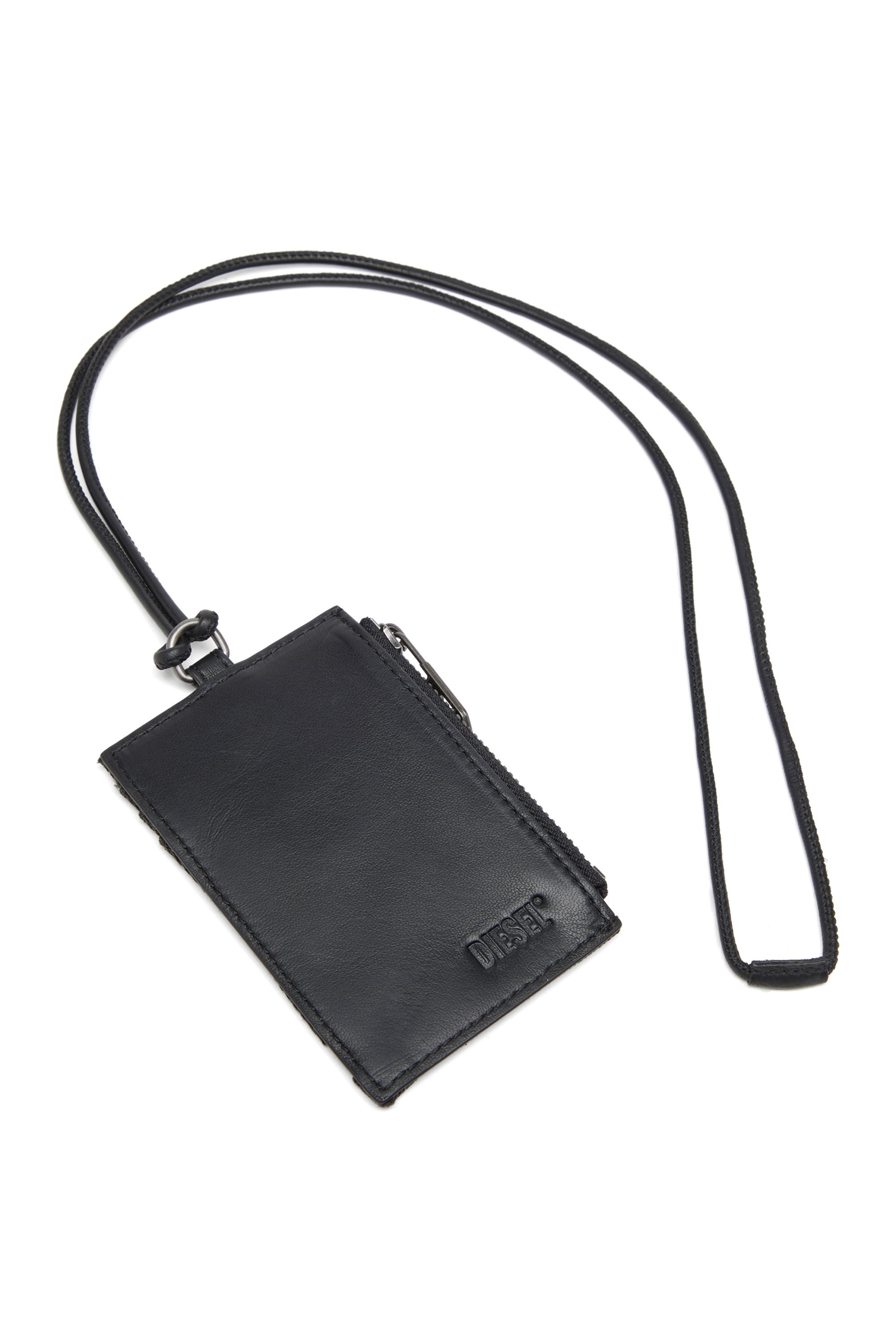 メンズ カードケース MULTI-PKTS MULTI-PKTS BADGE HOLDER ディーゼル 財布・ポーチ・ケース 名刺入れ・カードケース ブラック