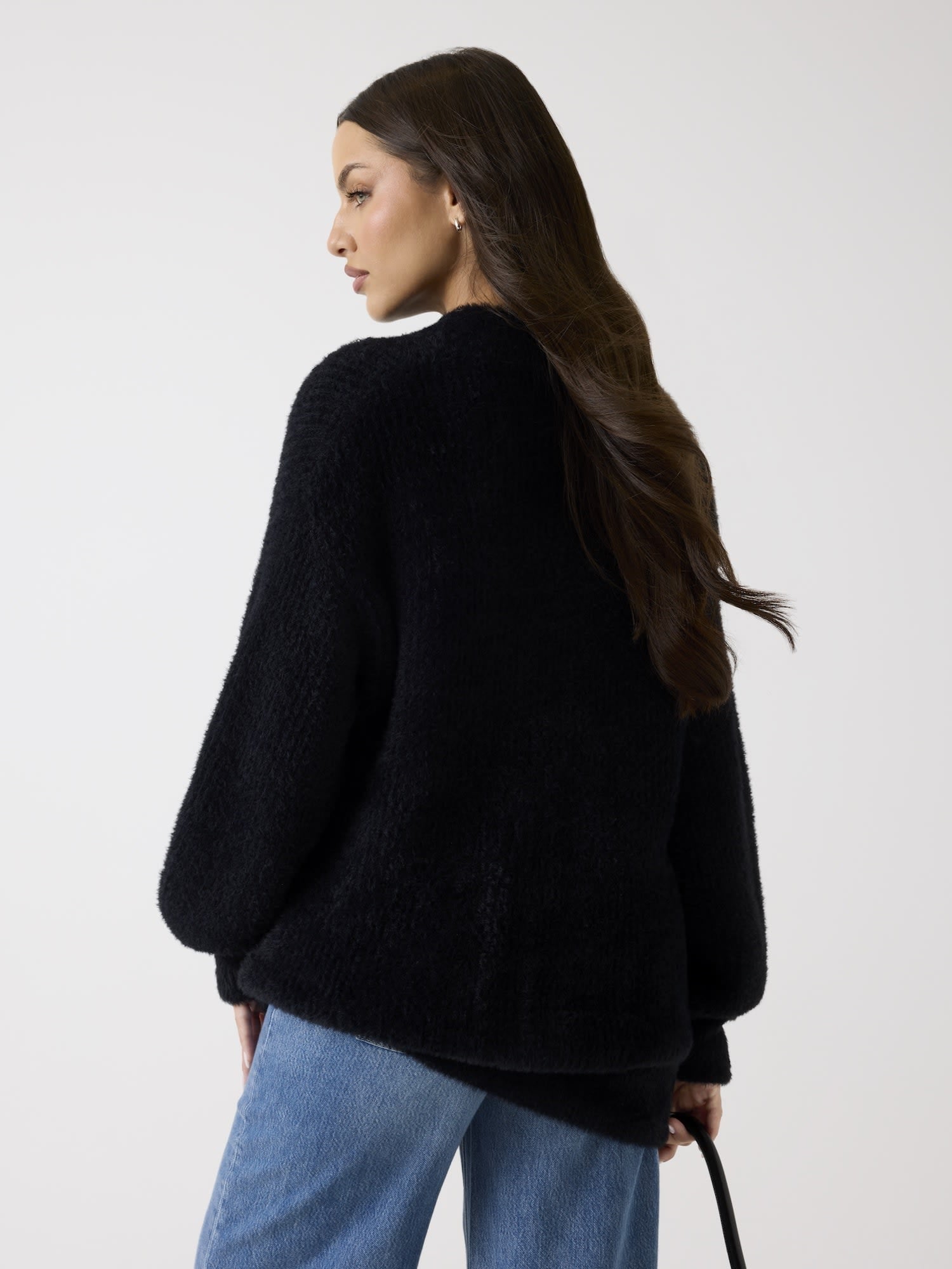 GUESS ニット セーター (W)LS Mn Torri Sweater Tunic ゲス トップス ニット ブラック