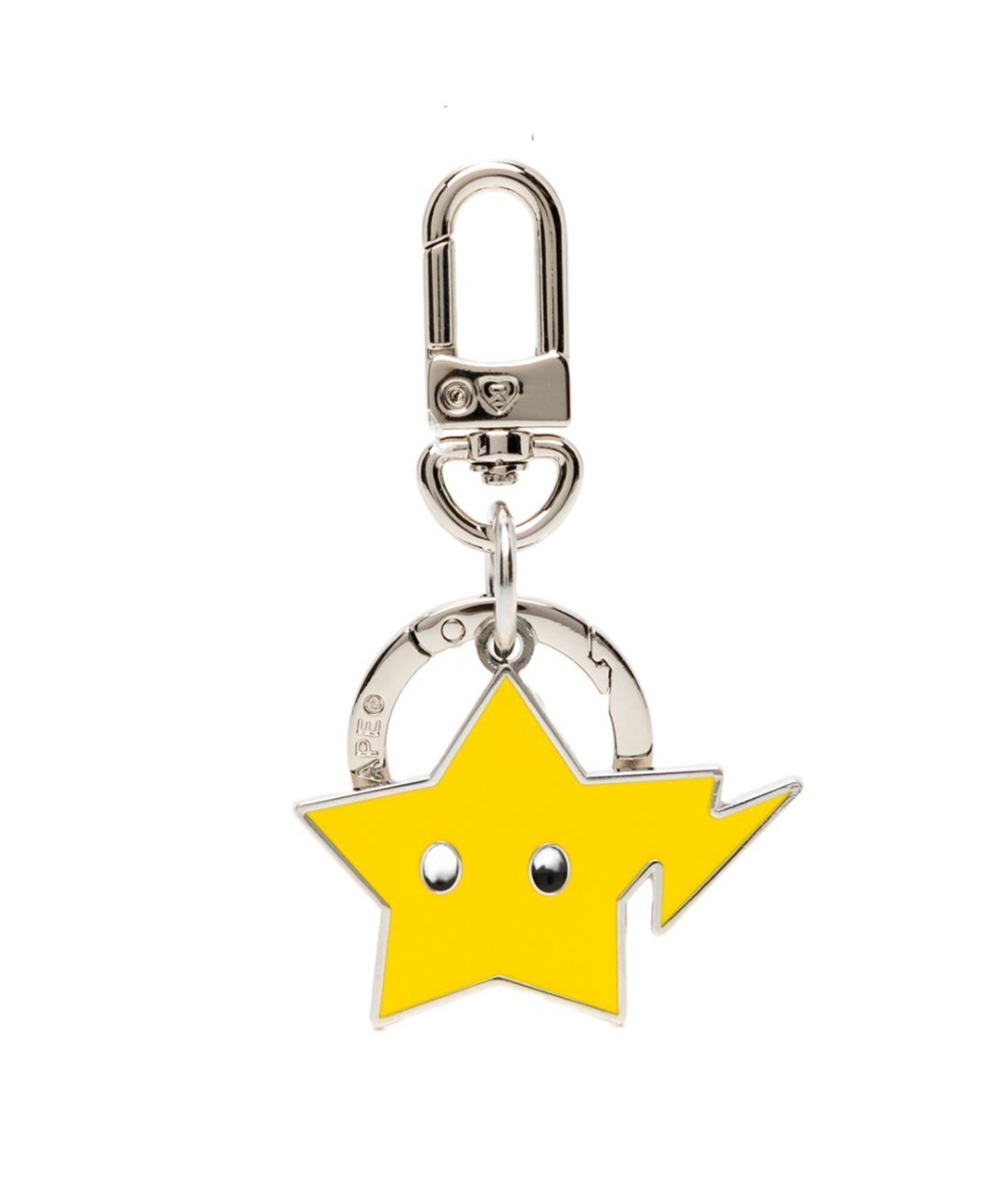 A BATHING APE STAR METAL KEYCHAINS ア ベイシング エイプ インテリア・生活雑貨 その他のインテリア・生活雑貨 イエロー