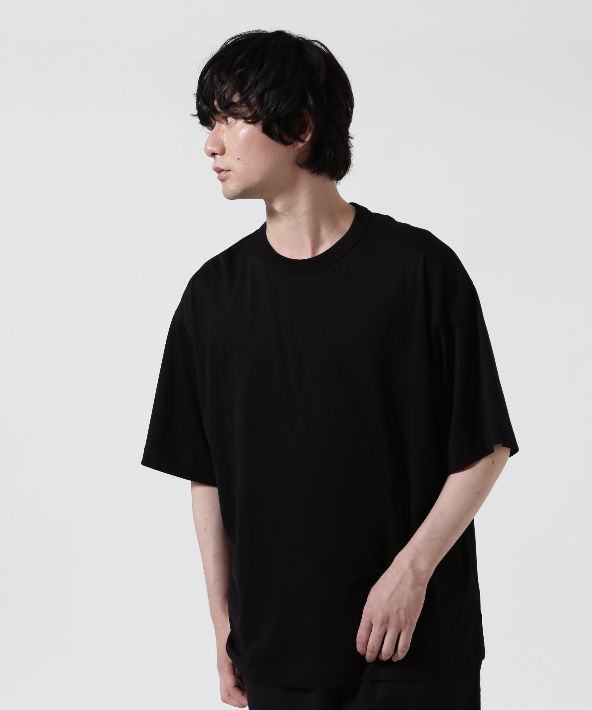 MARKAWARE / Organic Giza Knit / Comfort Fit Tee ビーセカンド トップス カットソー・Tシャツ ブラック ホワイト