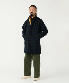 Harrs Tweed Bal Collar Coat 38-19-0045-803: Black Watch Harrs Tweed Bal Collar Coat 38-19-0045-803: Black Watch