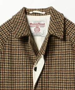 Harrs Tweed Bal Collar Coat 38-19-0045-803: Gun Club Check Harrs Tweed Bal Collar Coat 38-19-0045-803: Gun Club Check