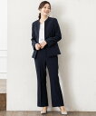 【SALE/20%OFF】ROBEDECORA 【2点セット】ペプラムジャケットストレートパンツセットアップスーツ ローブ スーツ・フォーマル セットアップスー...