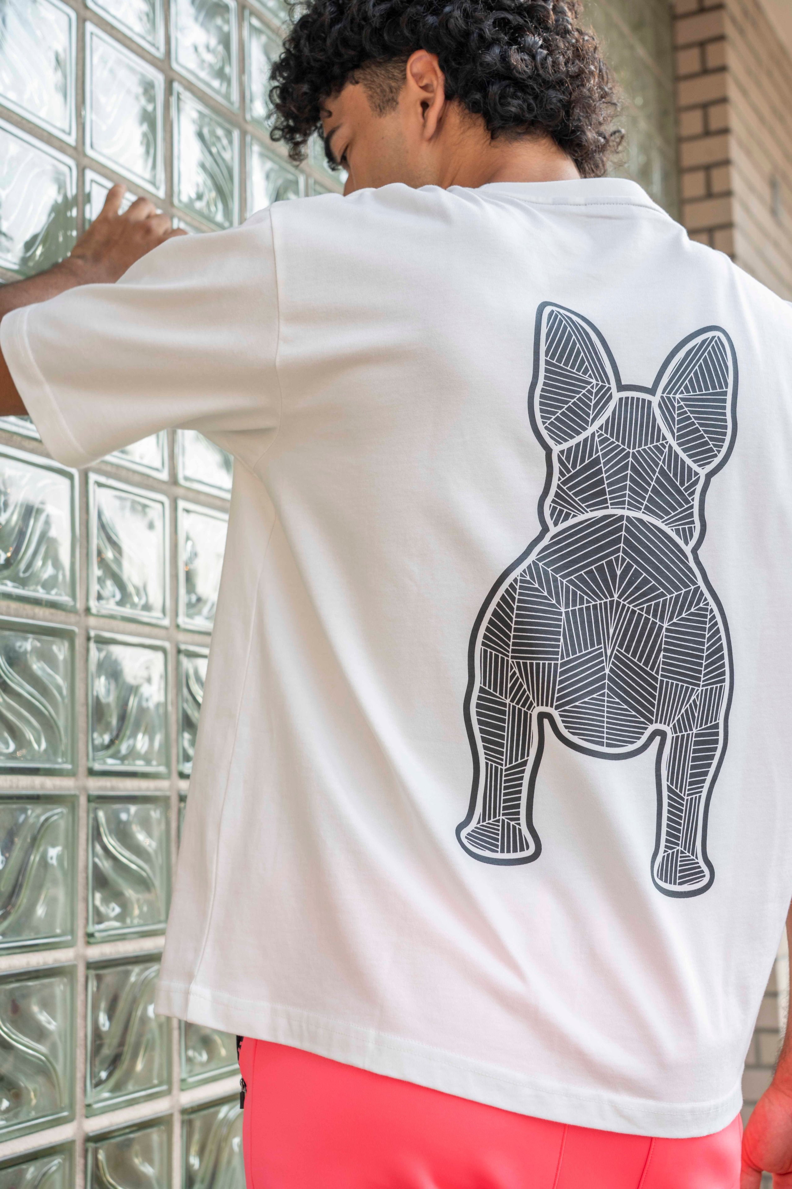 YEVS 【Bow dept】前後PTTシャツ【ユニセックス】 イーブス トップス カットソー・Tシャツ ホワイト ブラック