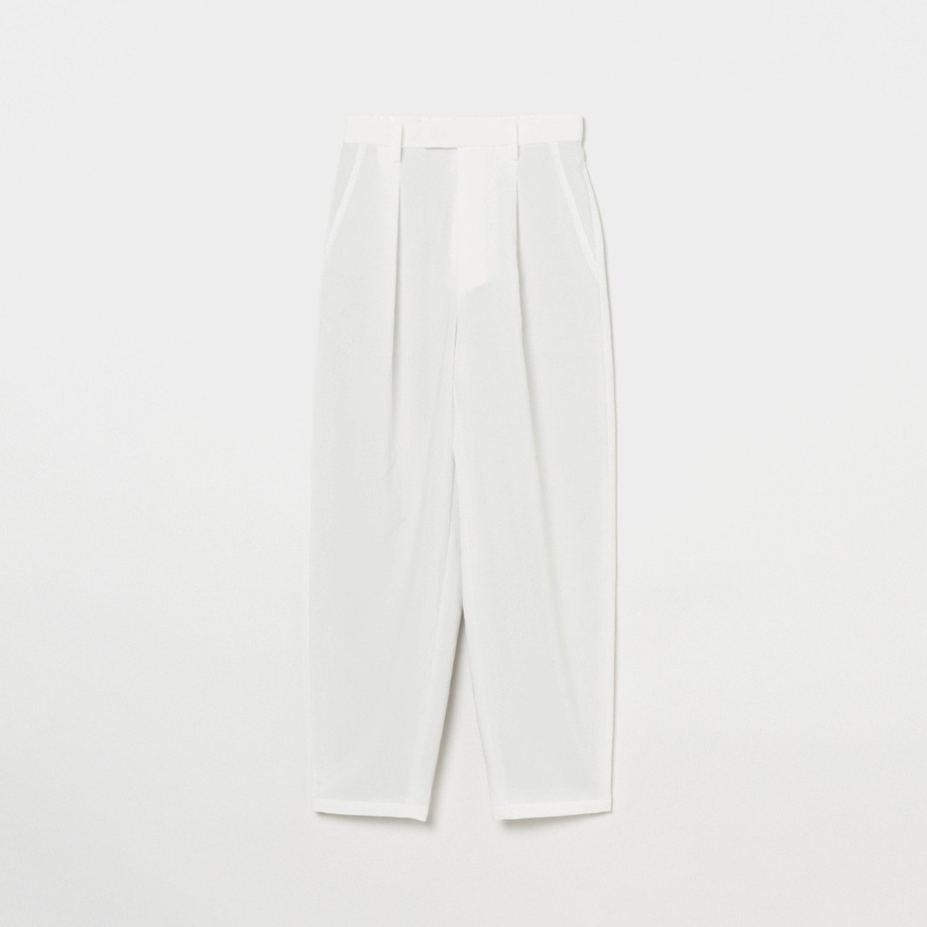 HELIOPOLE DRY TOUCH WIDE TAPERED PANTS エリオポール パンツ その他のパンツ ホワイト