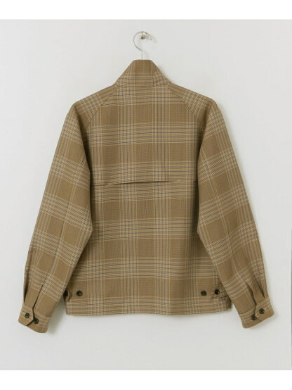 Polyester Wool Harrington Jacket UR04-17A001: Beige / Yellow