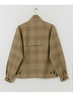 Polyester Wool Harrington Jacket UR04-17A001: Beige / Yellow Polyester Wool Harrington Jacket UR04-17A001: Beige / Yellow