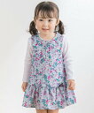BeBe 【お揃い】サテンフローラルノースリーブワンピース(80~90cm) ベベ オンライン ストア ワンピース・ドレス ワンピース パープル【送料無料】