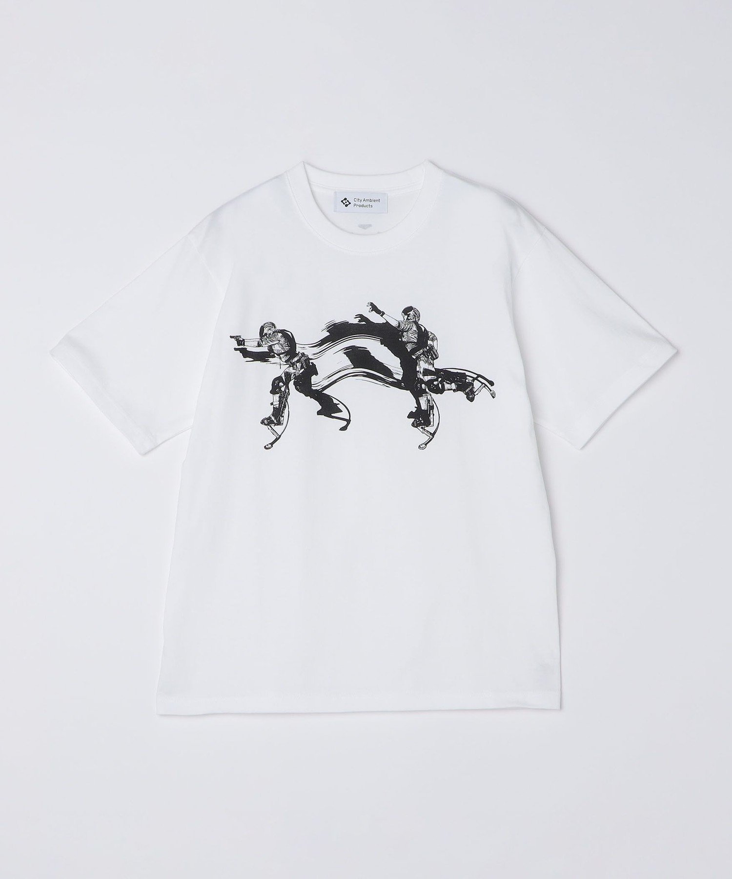 MEN 【City Ambient Products別注】WK Interact: モーション Tシャツ シップス トップス カットソー・Tシャツ ブラック ホワイト グリーン
