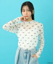 【SALE/70%OFF】earth music&ecology ふしぎの国のアリス/プリントシアーインナー アースミュージック&エコロジー トップス カットソ...