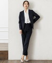 【SALE/20%OFF】ROBEDECORA 【2点セット】ノーカラージャケットテーパードパンツセットアップスーツ ローブ スーツ・フォーマル セットアップス...