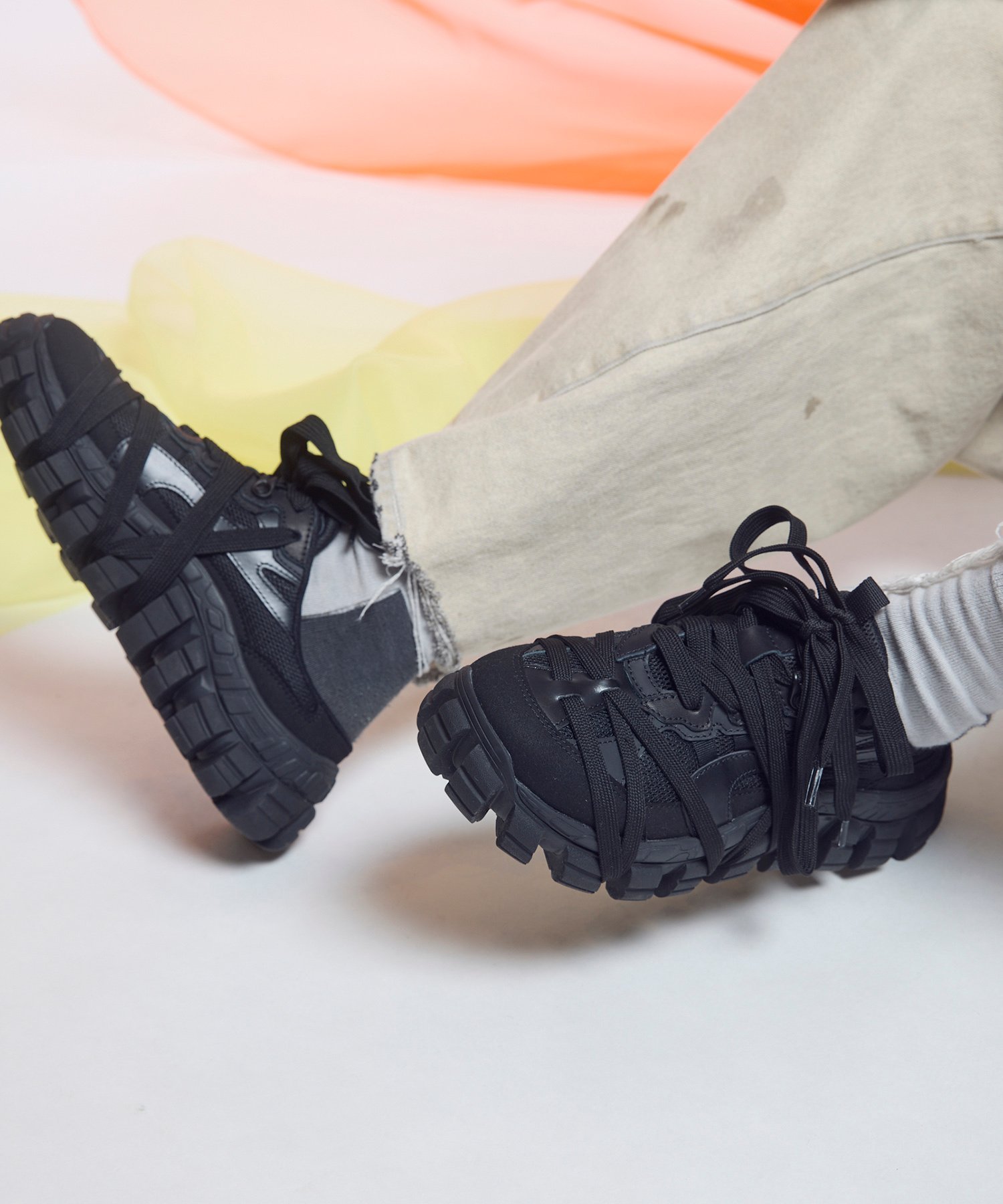 MAISON SPECIAL 【SPECIAL SHOES FACTORY COLLABORATION】Rattling Sole Sneaker Mule メゾンスペシャル シューズ・靴 ミュール ブラック ホワイト【送料無料】