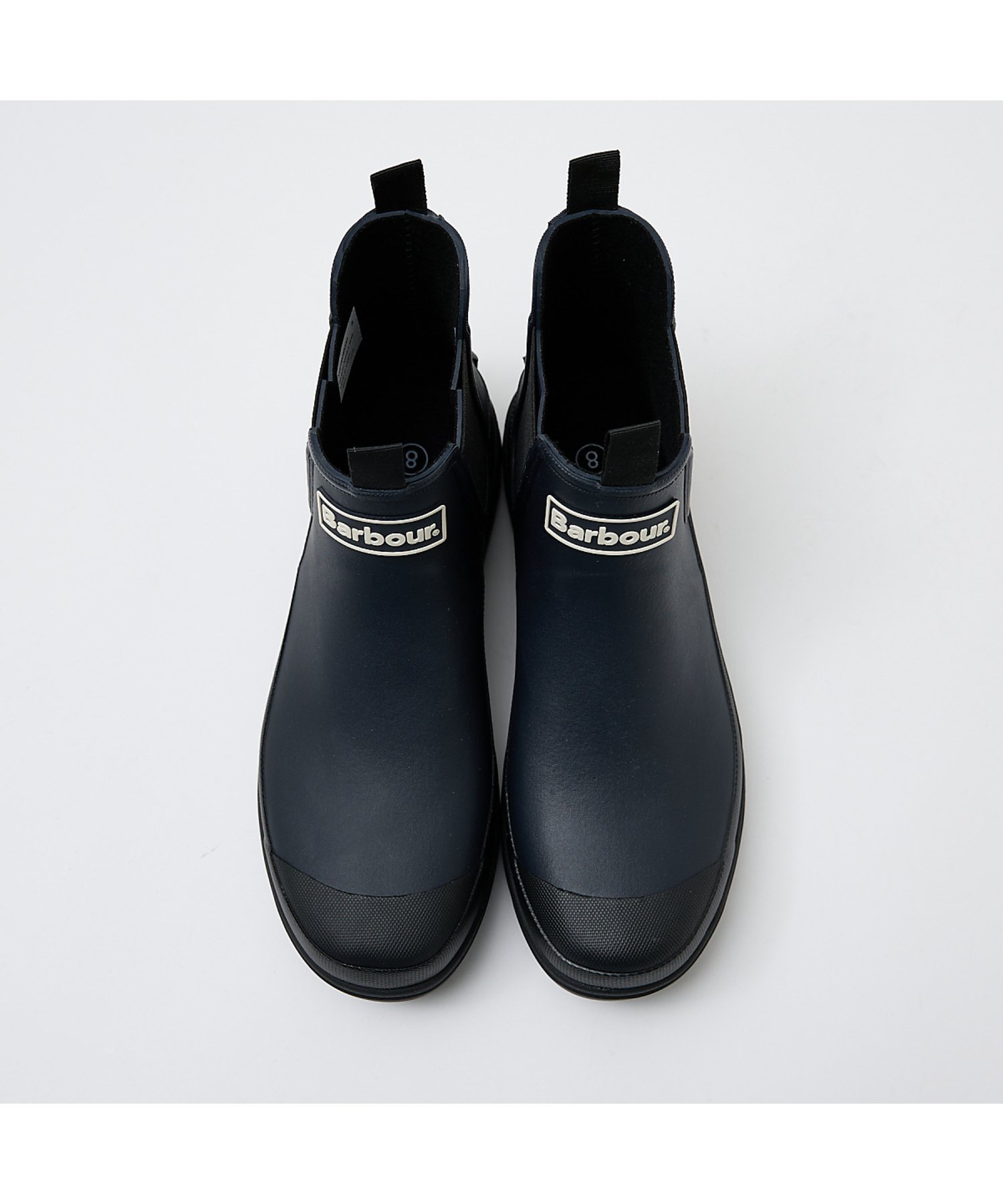 ABAHOUSE LASTWORD 【BARBOUR / バブアー】 Nimbus サイドゴア ショート レインブー アバハウス シューズ・靴 レインシューズ・ブーツ ネイビー ホワイト【送料無料】