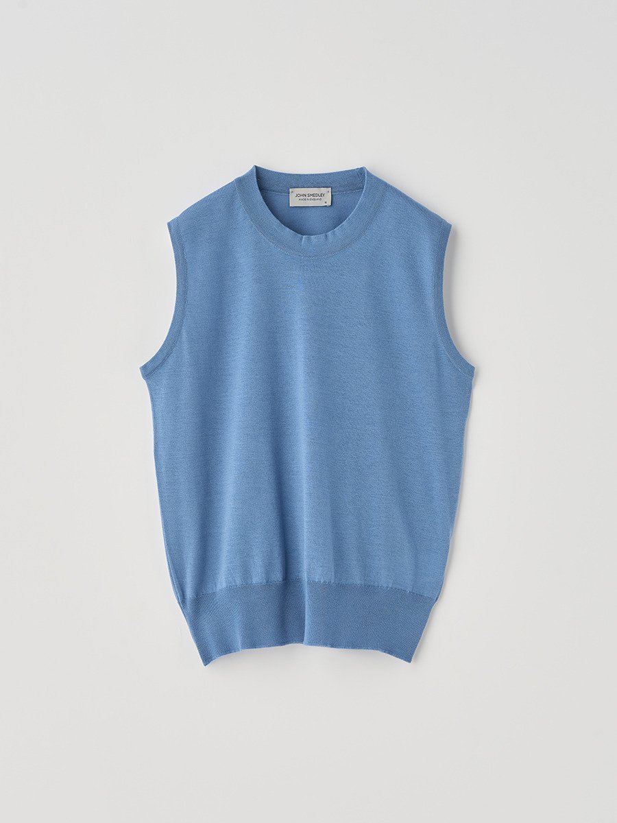 【SALE／20%OFF】JOHN SMEDLEY [Anglo Indian Gauze]ノースリーブニットプルオーバー ｜ RYLIE ｜ 30G ジョンスメドレー トップス ニット【送料無料】