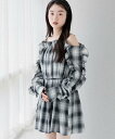 【SALE/55%OFF】Heather オフショルフリルミニワンピース ヘザー ワンピース・ドレス チュニック ブラック ホワイト【送料無料】