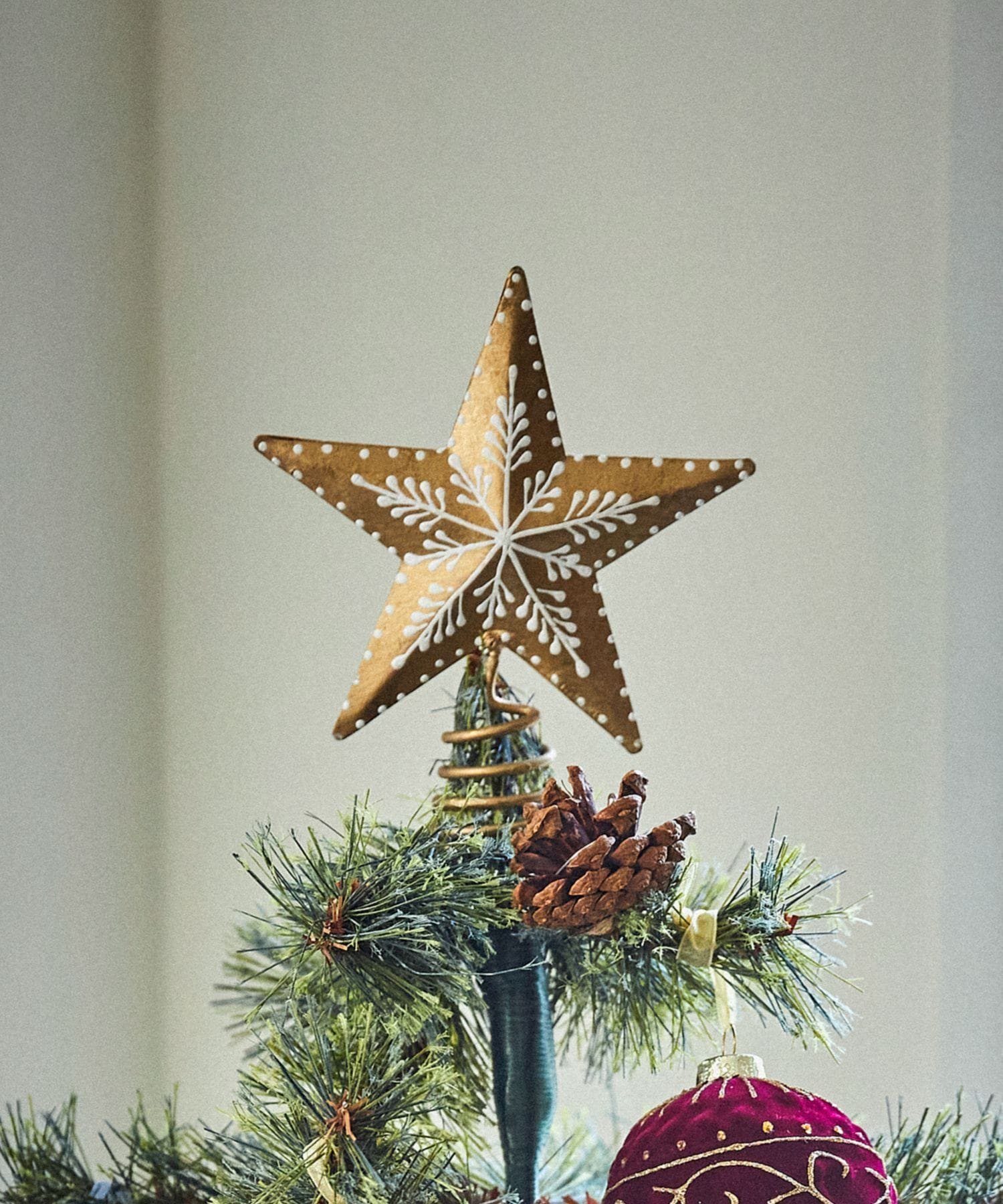 studio CLIP ブリキ柄ツリートップ [CHRISTMAS 2025] スタディオクリップ インテリア・生活雑貨 その他のインテリア・生活雑貨 ゴールドのサムネイル